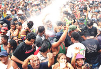 Mojadera during carnival.